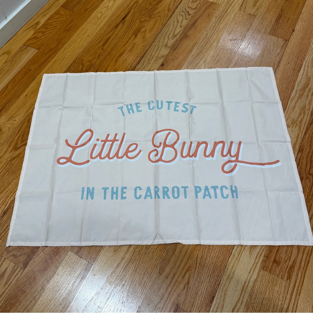 Cute Little Bunny Easter Wall Banner